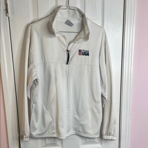 Team USA White Full-Zip Jacket